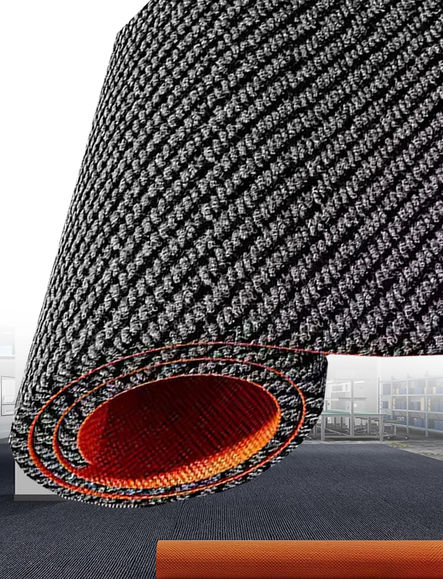 Tapis absorbant acoustique, épaisseur 7 mm, coupable, pour salon, chambre à coucher, bureau, réduction du bruit, installation sur de grandes surfaces