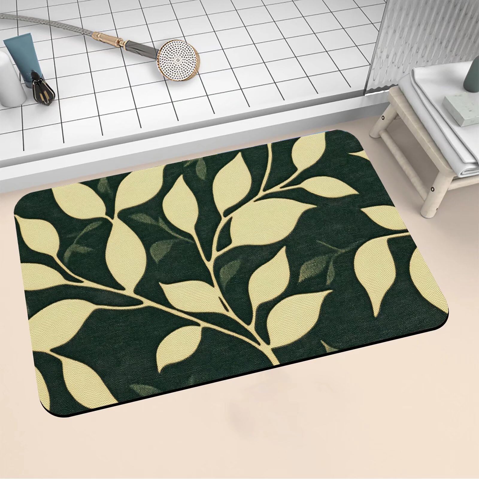 Alfombra ducha absorbente 40x60cm para evitar caídas y humedades 16-1233