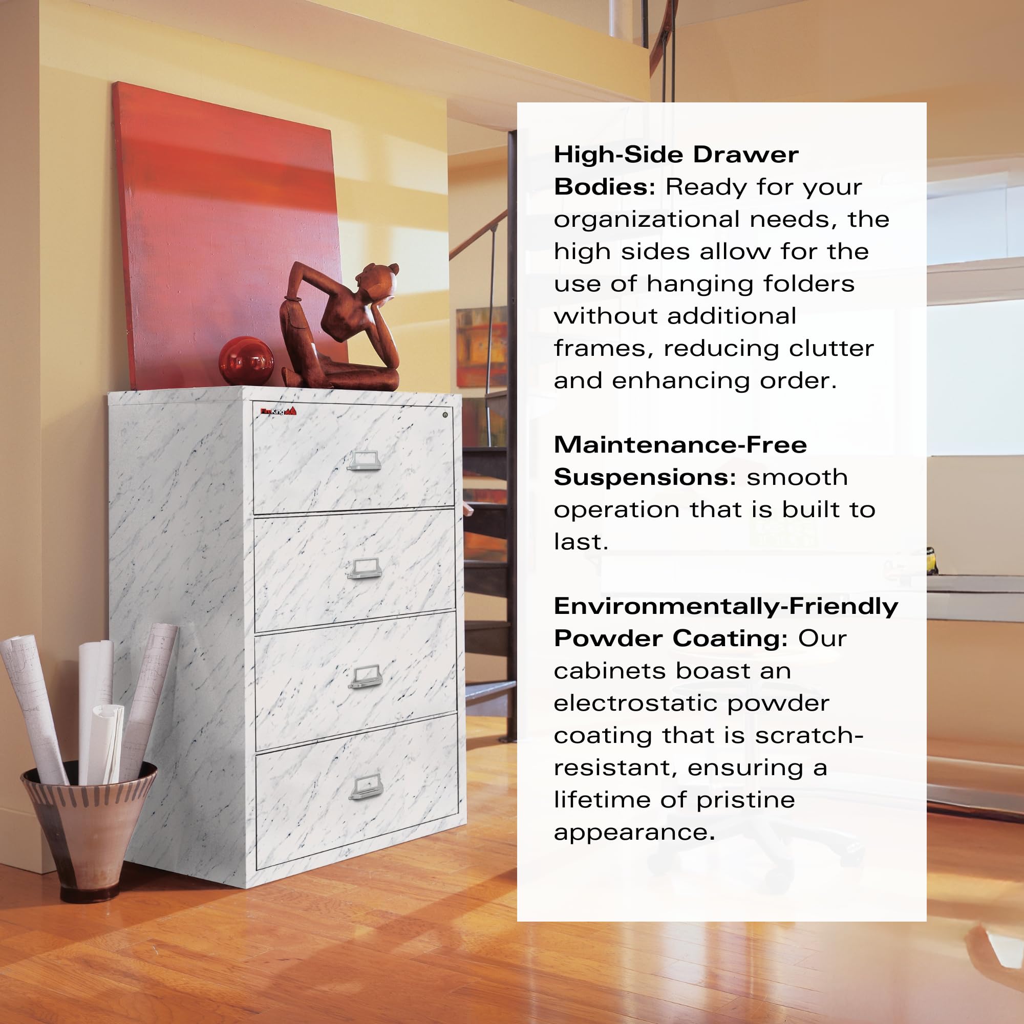 Amazon.com: FireKing Fireproof Lateral File Cabinet (4 Drawers