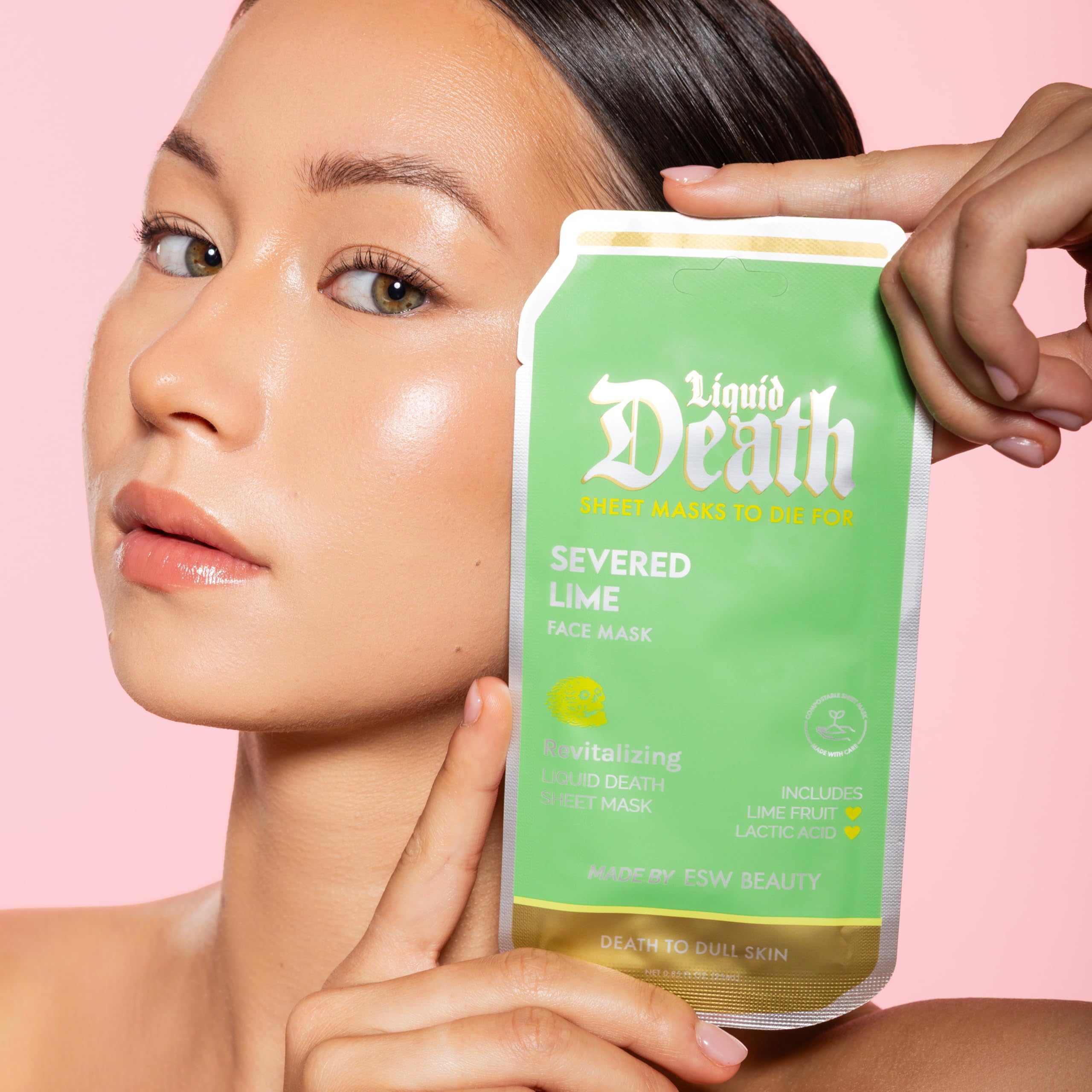 Amazon.com: ESW Beauty Liquid Death x Severed Lime Revitalizing Face Mask –  Vitamin C, Glutathione & Niacinamide for Smooth, Glowing Skin, Texture &  Hydration – Skincare Gifts for Women : Beauty &