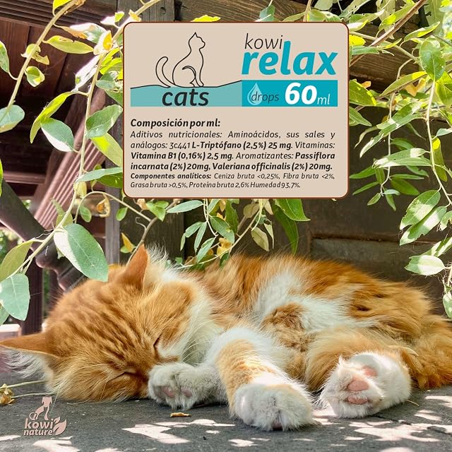 Foto 7 de 7 de Kowi Cats Relax Relajante Natural para Gatos, 60ml