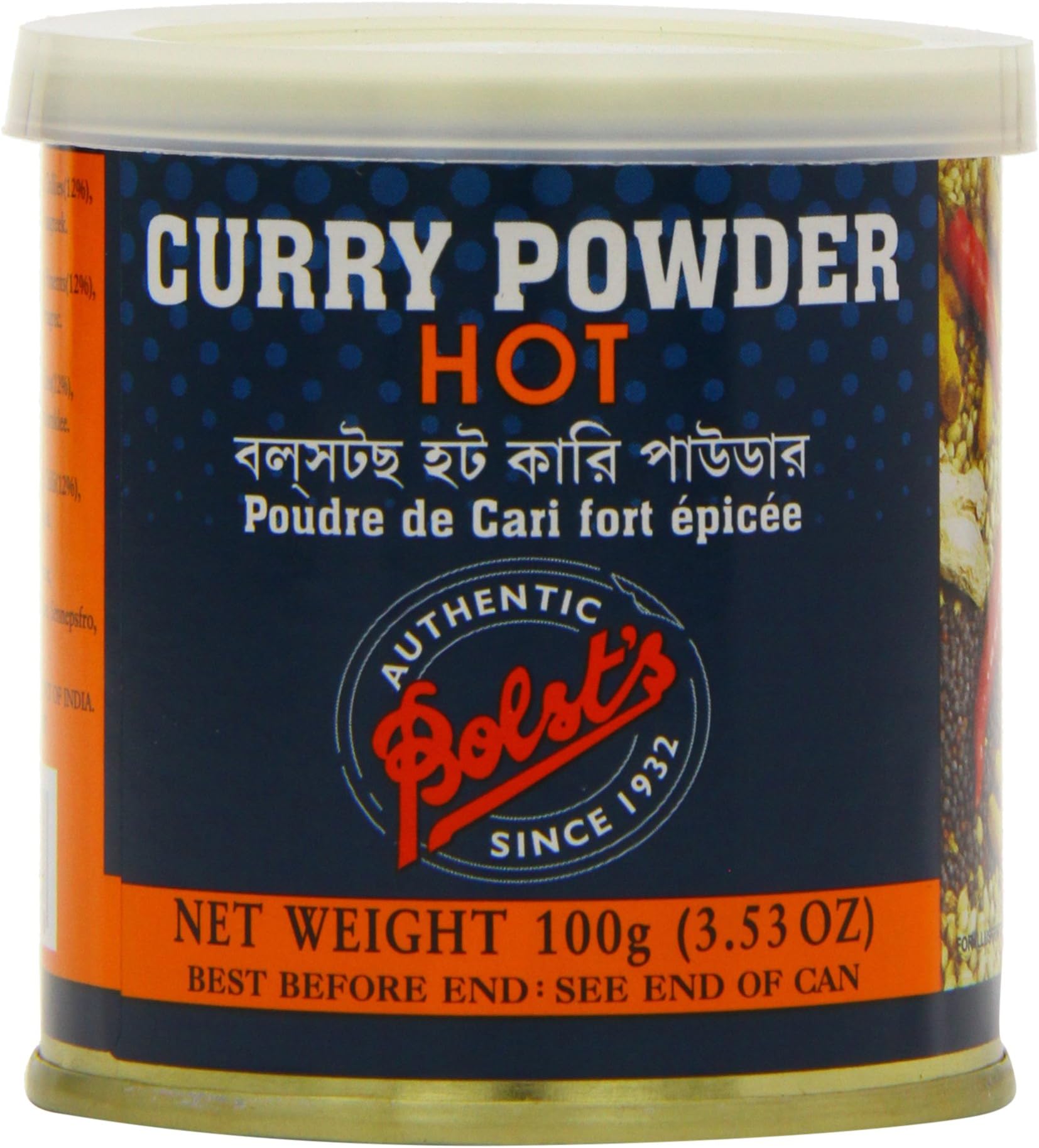 – Hot Curry Powder Tin 100g