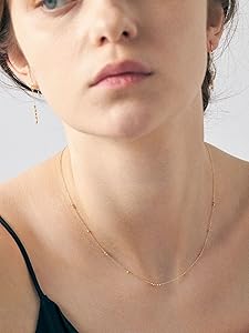 Amazon | (エテ) ete K18YG e_Grain ネックレス 261094 FREE イエロー