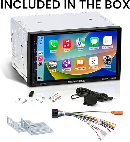 Miniatura 6 de BOSS Audio Systems Elite BE7ACP Estéreo de Coche - Pantalla de 7", Unidad Principal de Apple CarPlay y Android Auto, Estéreo de Coche Doble DIN con