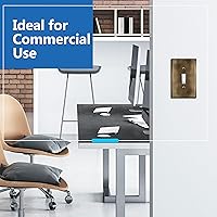 Vista 5 de LIDER Placa de Pared de Metal para Interruptor de Luz de Palanca, Cubierta de Interruptor de Acero Inoxidable, Resistente a la Corrosión