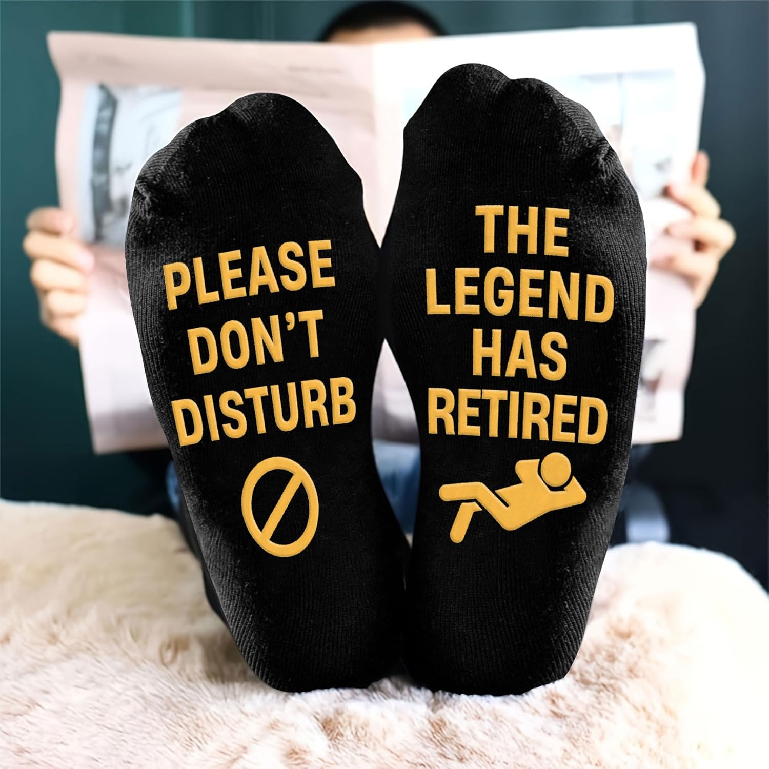 VICRAZY Retirement Gifts for Men, Women - Cool Christmas Gifts, Stocking Stuffers for Dad, Mom - Funny Sock for Grandparent - Image 7