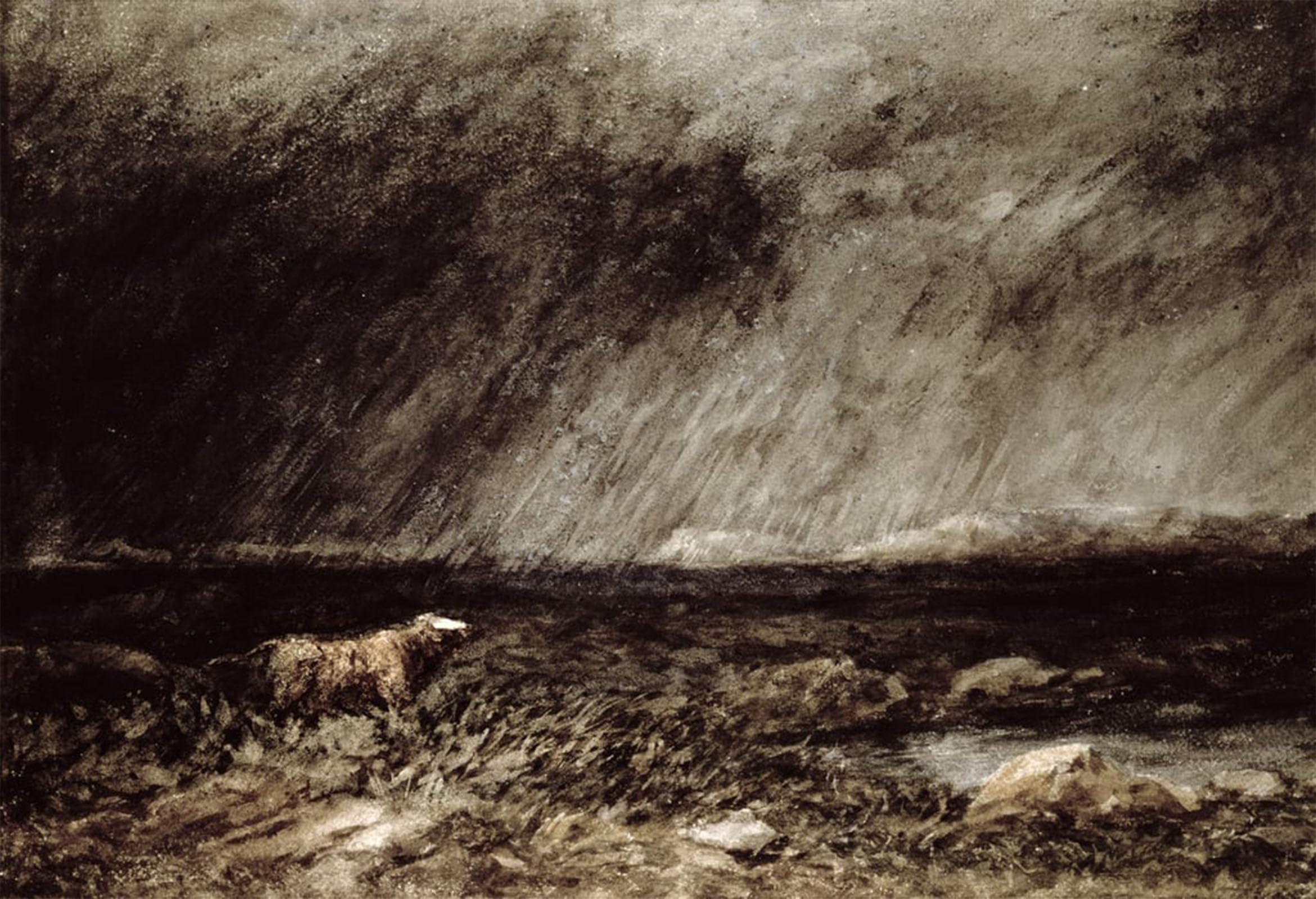 Artxlxxbn No Frame Famous Painting Canvas Artwork Graffiti Print The Challenge On The Moors Near Bettws Y Coed North Wales By David Cox Portrait Canvas Image For Home Decor 60X90cm