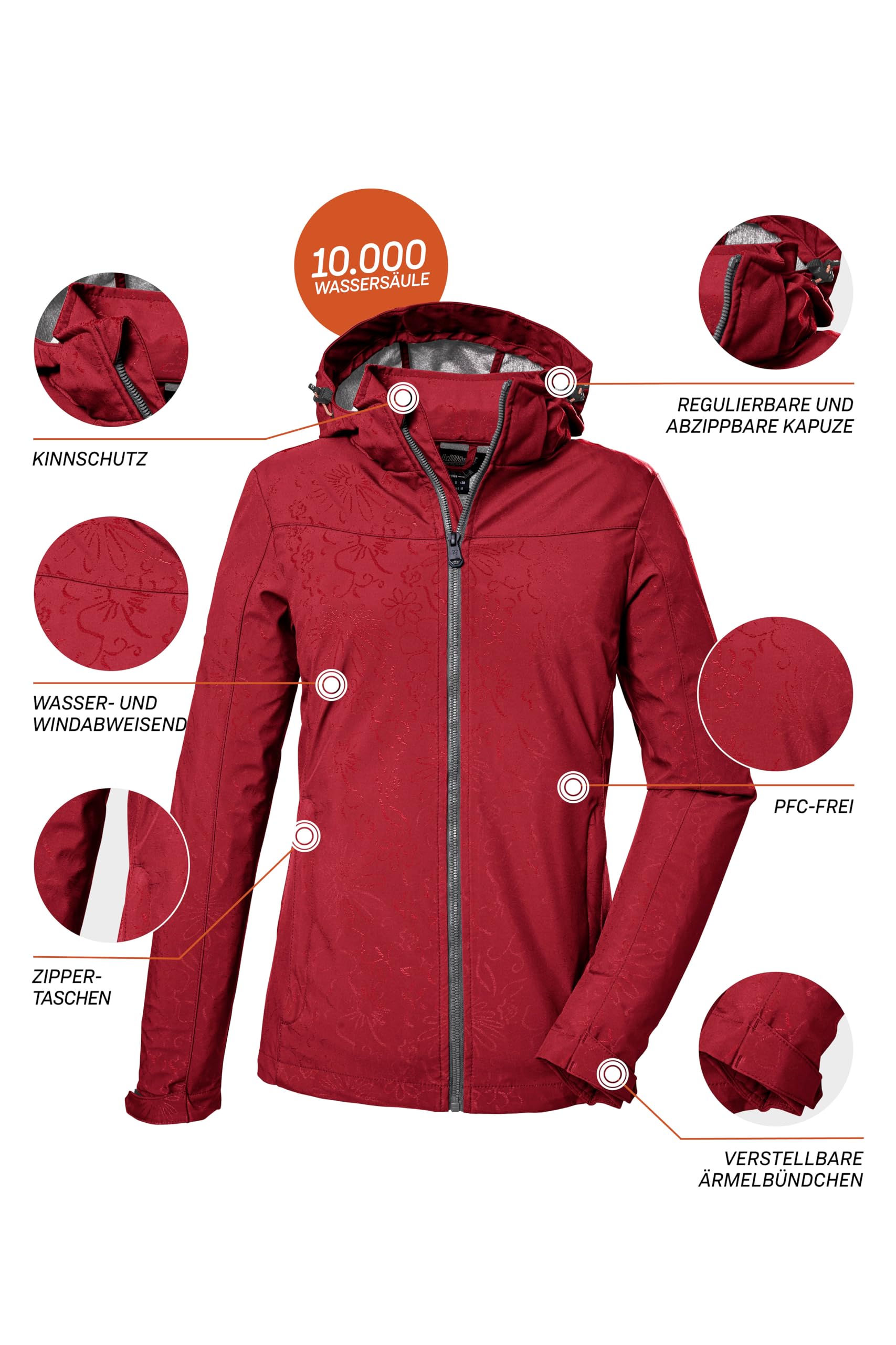 Killtec Kurtka typu softshell/kurtka outdoorowa z odpinanym kapturem Women´s Kos 40 Wmn Sftshll Jckt