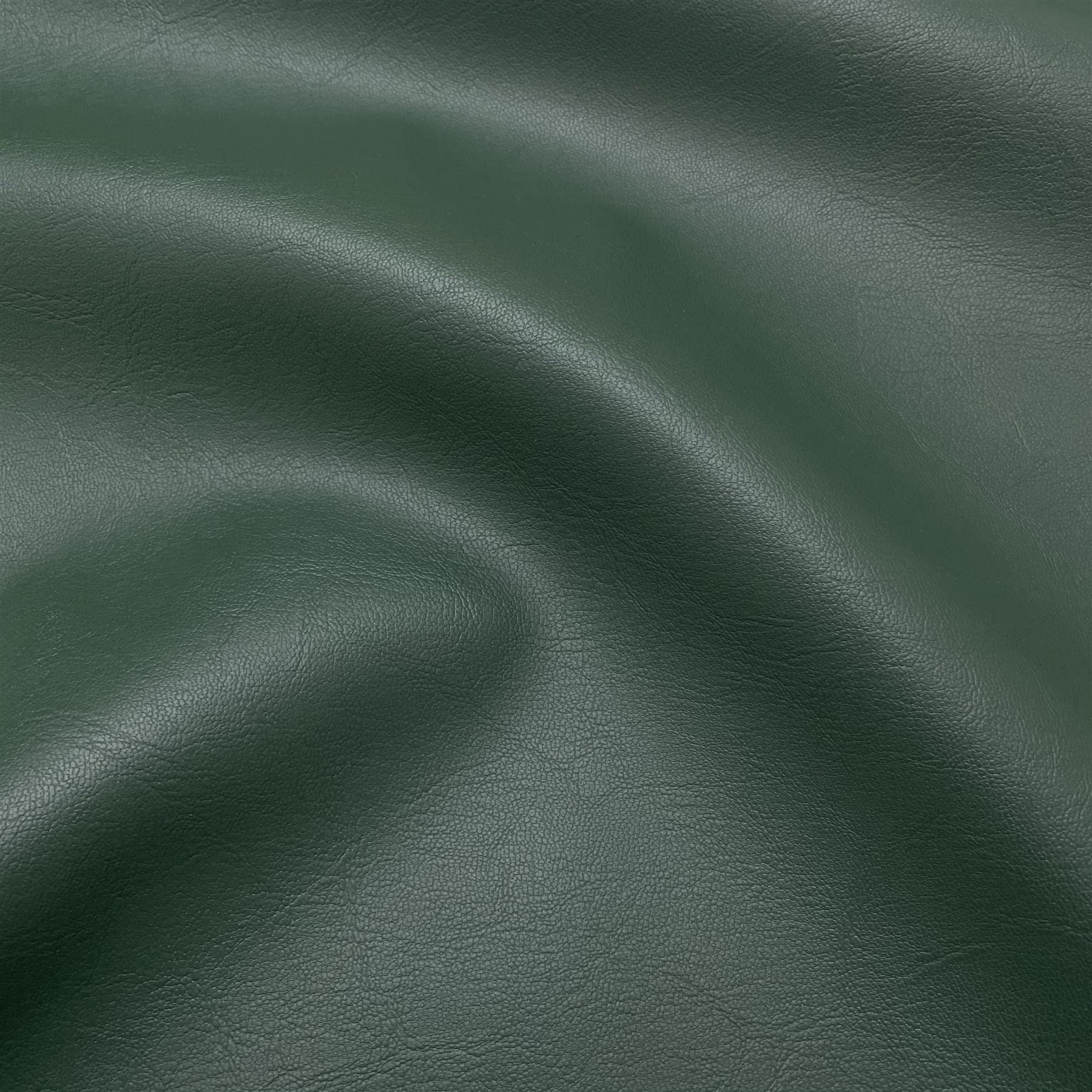 Fire Retardant Faux Leather Thick Leatherette Vehicle Restoration Sofa Upholstery Fabric - Suitable for Domestic and Commercial use - Green - 1 Metre