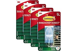 Command Wreath Hangers for Front Door - Damage-Free Outdoor Hooks