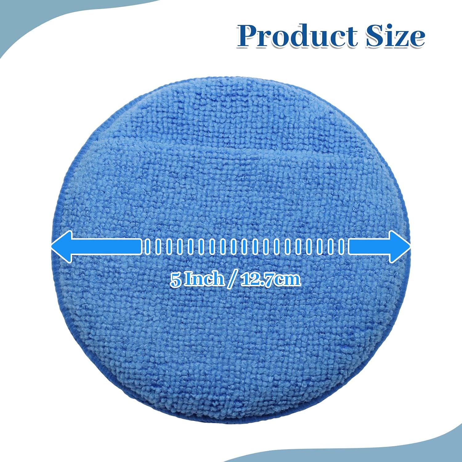 6 Pack 5 Inch Wax Applicator Pad Finger Pocket