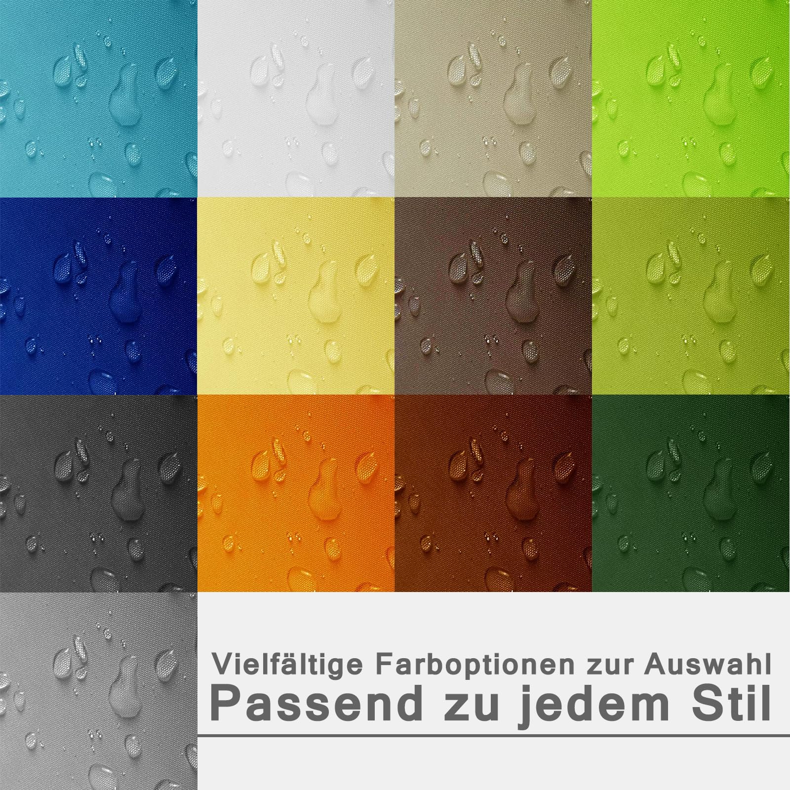 Ausziehbares Sonnensegel, UV-Schutz, reißfest, verstellbar, für Terrasse/Garten, inklusive Installat-Seilen, Rostrot, 2 Stück