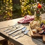 Begale 50 Pieces Stainless Steel Flatware Set, Service for 10 | Mirror Polished knives Forks and Spoons, Silverware Sets, Dishwasher Safe for Dinner Home Kitchen,Wedding Party