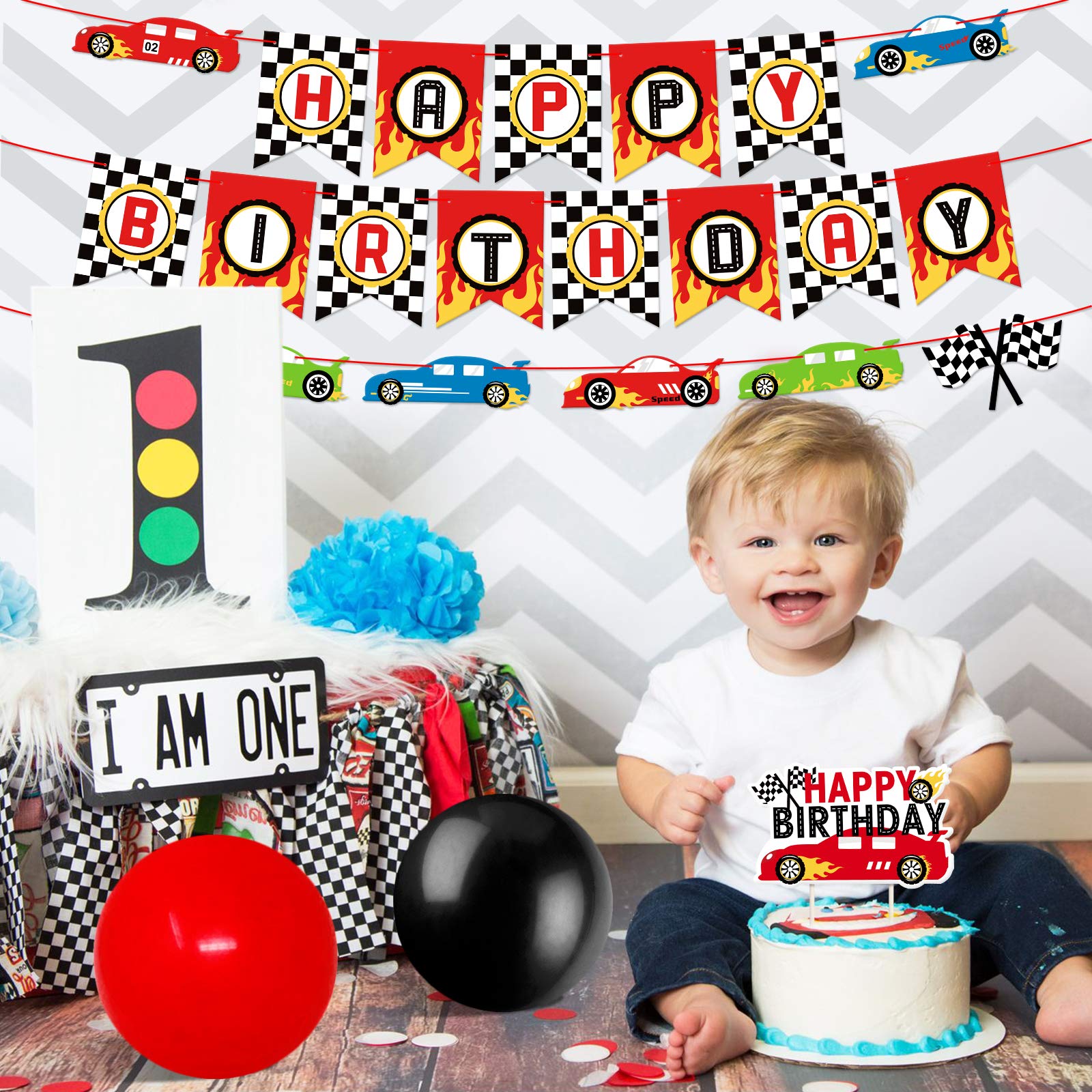 Race Car Party Decorations Supplies Racing Party Banner Race Car