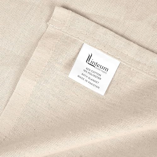 Miniatura 35 de Linteum - Manta de baño para pacientes hospitalarios mezclados de algodón textil, sábana de baño para cama, manta ligera