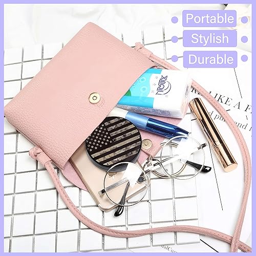 Miniatura 6 de LRITER Funda para lentes de contacto, portátil con espejo, una variedad de patrones y formas para elegir, apto para maquillaje diario, oficina,