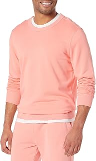 Sudadera en felpa francesa ligera con cuello redondo y manga larga (disponible en talla grandes y largos especiales) Hombre