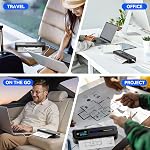 Phomemo Upgraded Portable Printer Touchscreen, M832D Bluetooth Wireless Thermal Inkless Printer, Supports 8.5"x11" US Letter & A4, Compatible with iOS, Android, PC for Travel, Black