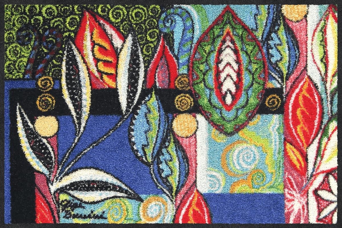 Salonloewe Fussmatte Foglie nel Vento I Schmutzfangmatte & Fußabtreter für Innen 50 x 75 cm