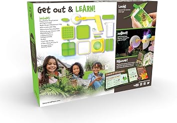 SmartLab Toys Outdoor Science Lab Bugs, Dirt, Plants with 24 Hands On Nature Activities Science Kit.