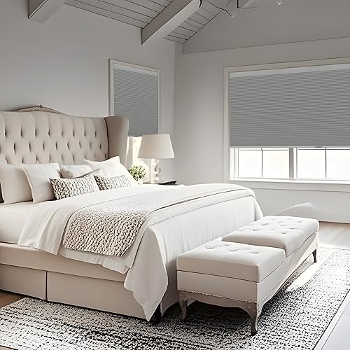 Miniatura 6 de Persianas celulares opacas sin necesidad de taladro, sin herramientas, persianas celulares opacas de fácil instalación, persianas de panal con