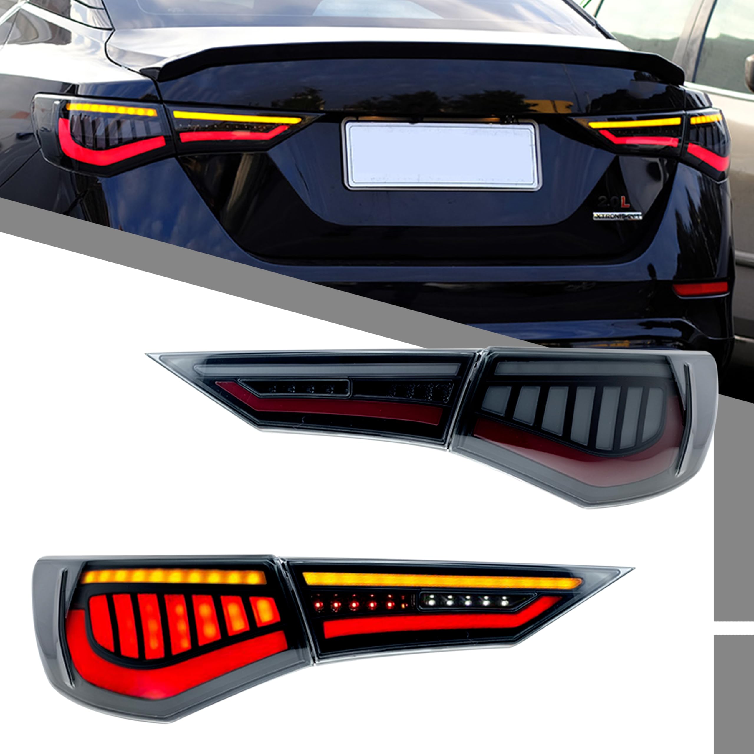 Amazon.com: LED Tail Lights Assembly Compatible with Nissan Sentra