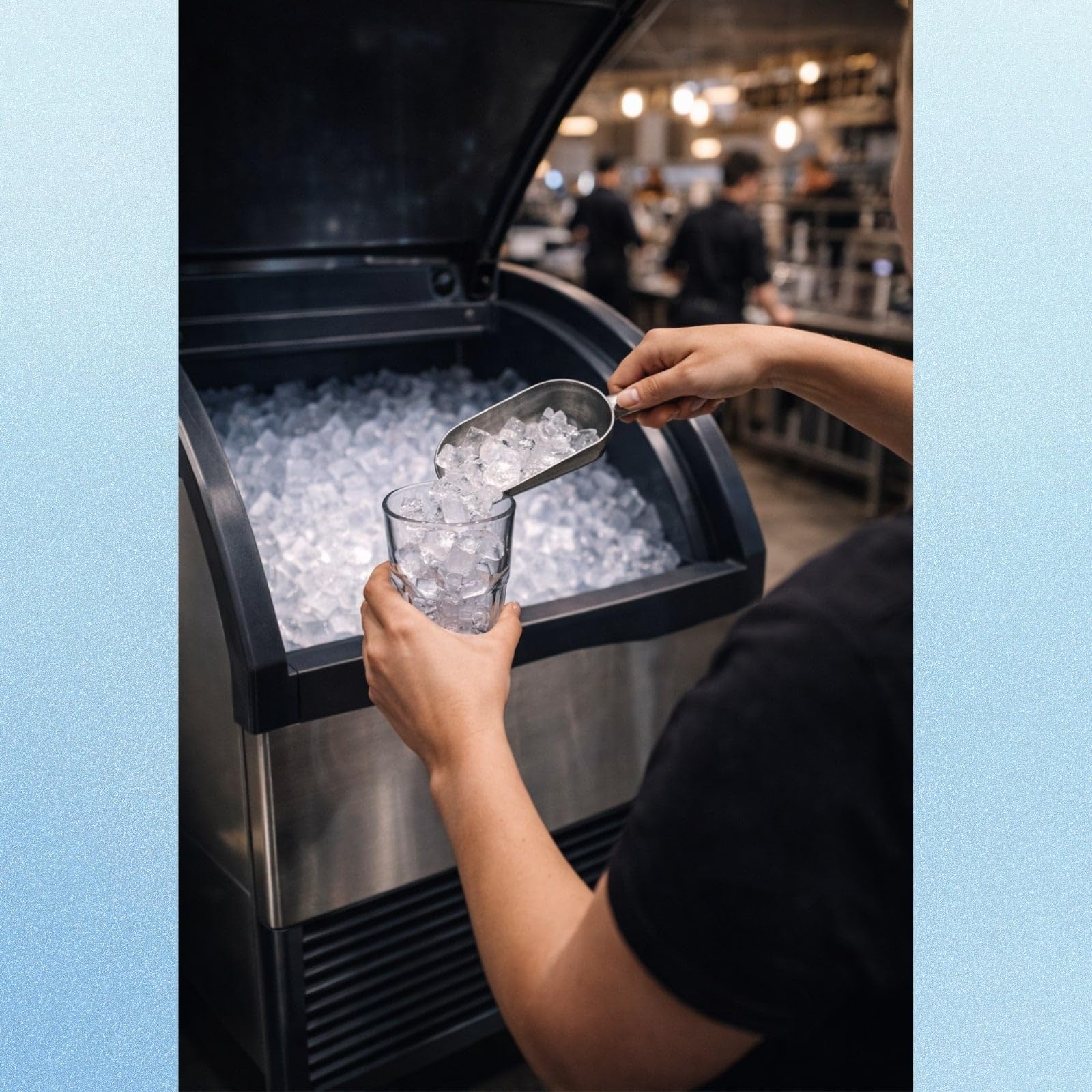 Scotsman Undercounter Small Cube 30" Ice Maker - 329 Lb/Day, 110 Lb Storage Bin, 208v on Fridge.com - View 6