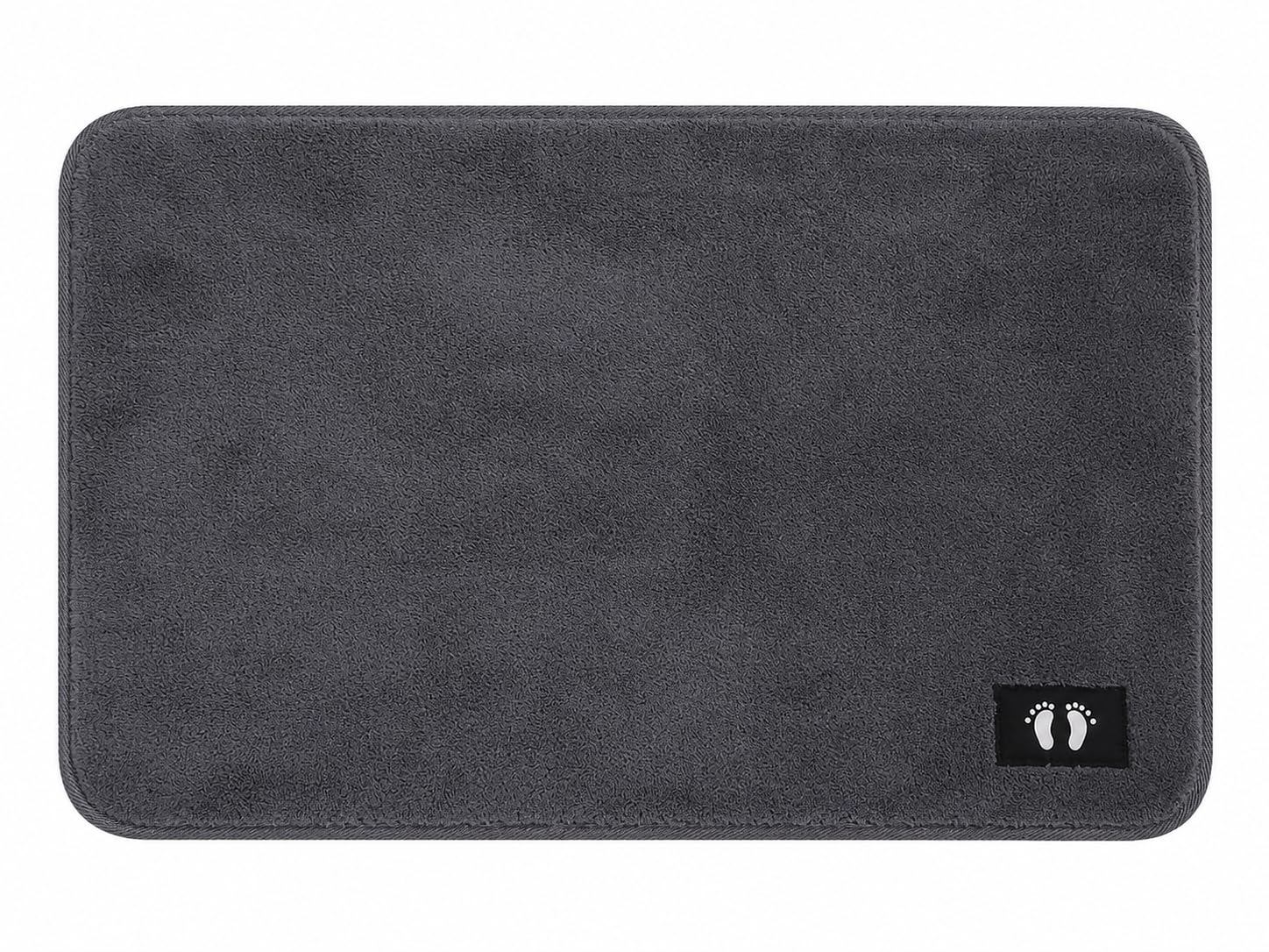 Diva Linens | Microfiber Rectangular Solid Anti-Skid Bath Mats | Soft & Super Absorbent Mats for Shower | Washable, Non-Slip & Quick-Drying Mats for Home/Kitchen/Office | Grey 40x60 cm, Set of 2-image-13