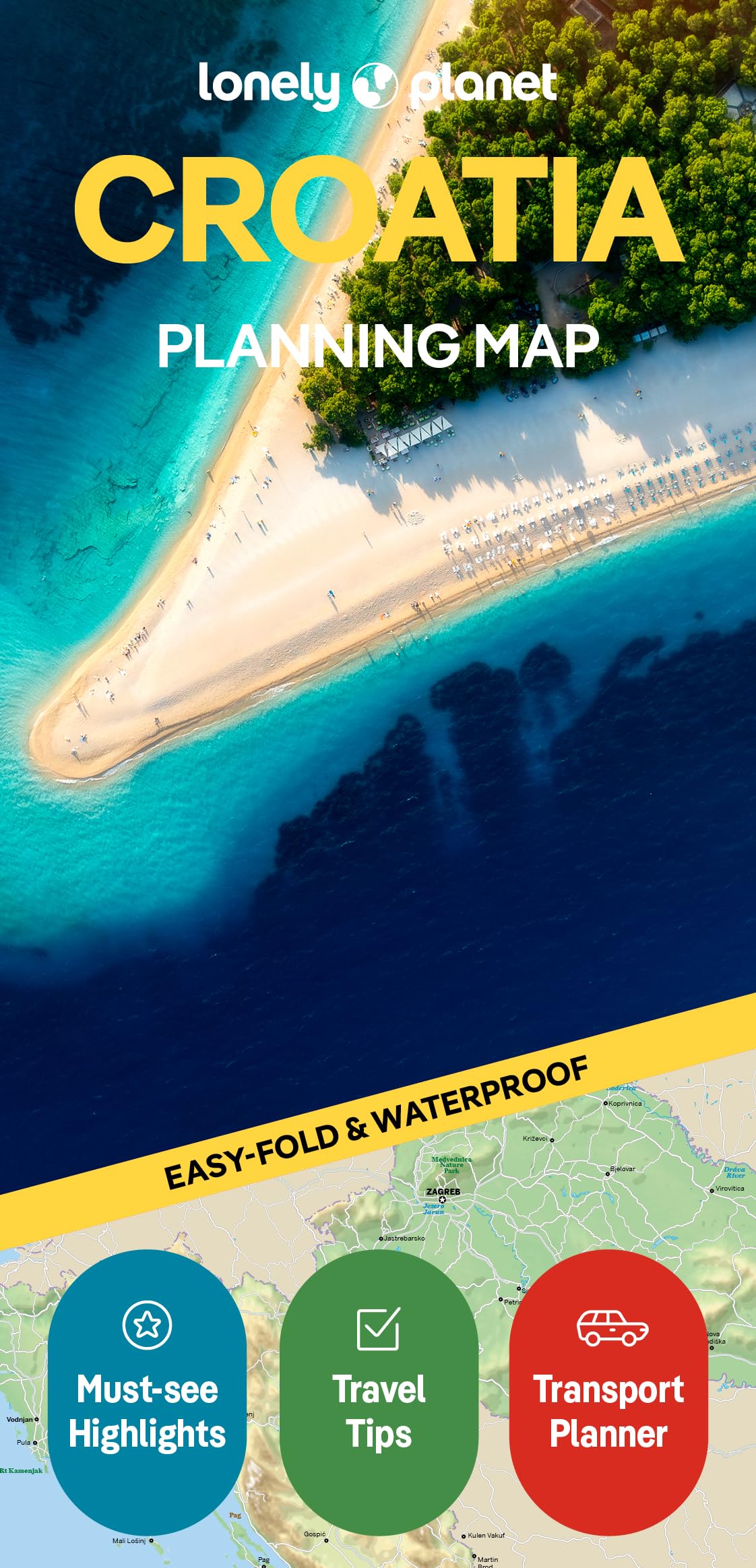 Lonely Planet Croatia Planning Map 9781806533282
