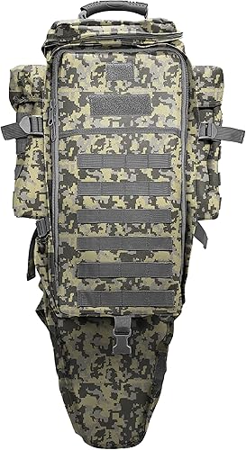 Silfrae Mochila táctica para rifle larga Molle mochila militar para senderismo, caza, campamento