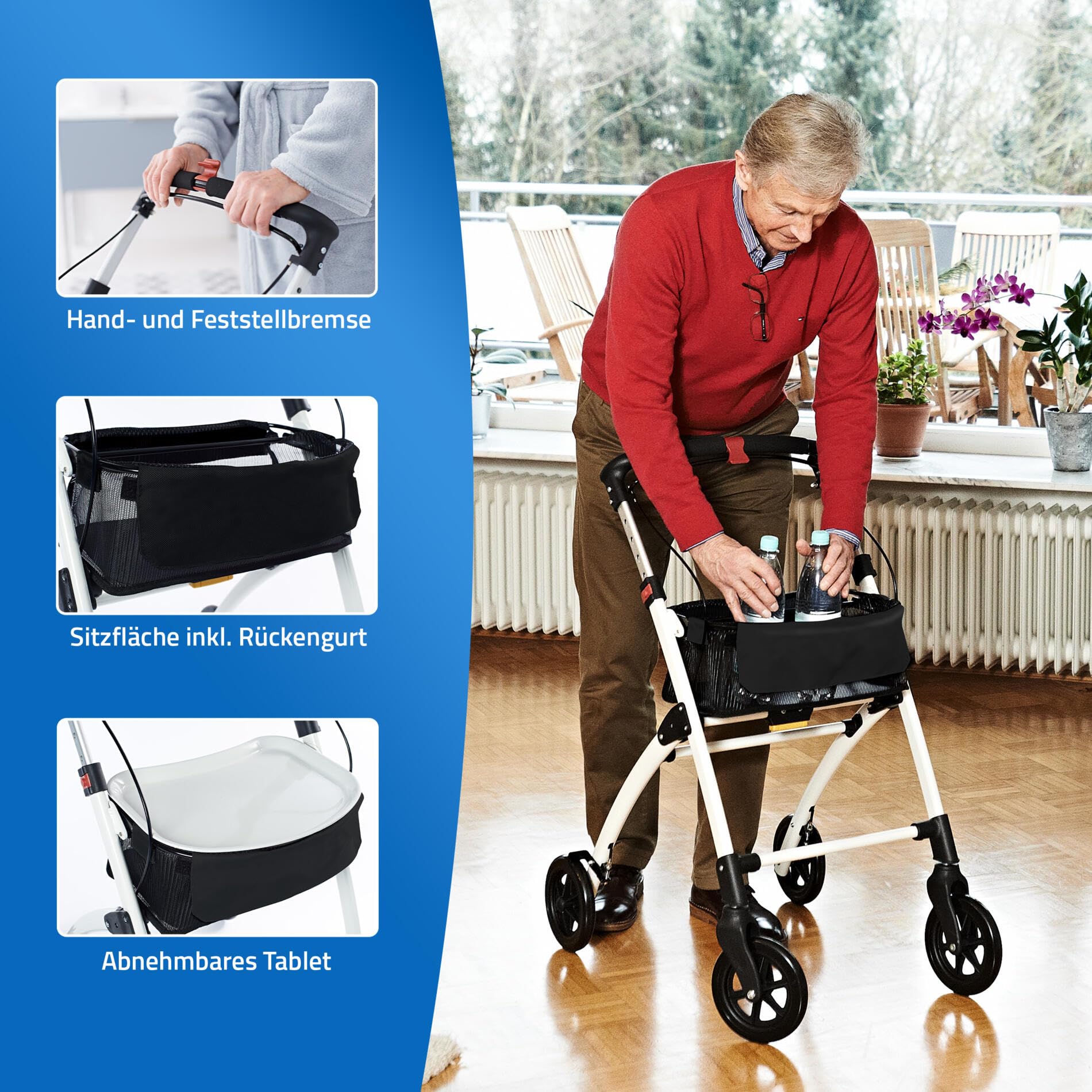 Ridder Andador de interior blanco