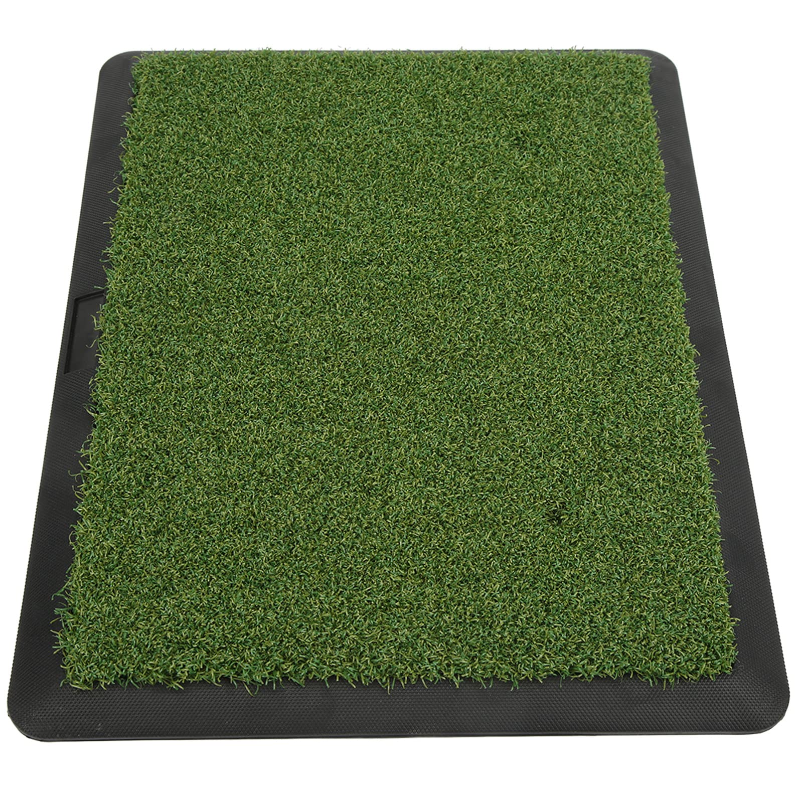 Alfombra de práctica de Golf, Terciopelo, portátil y Antideslizante, para jardín, Patio, Oficina, Uso Interior y Exterior, césped de ingeniería Duradero de 44,4x34 cm