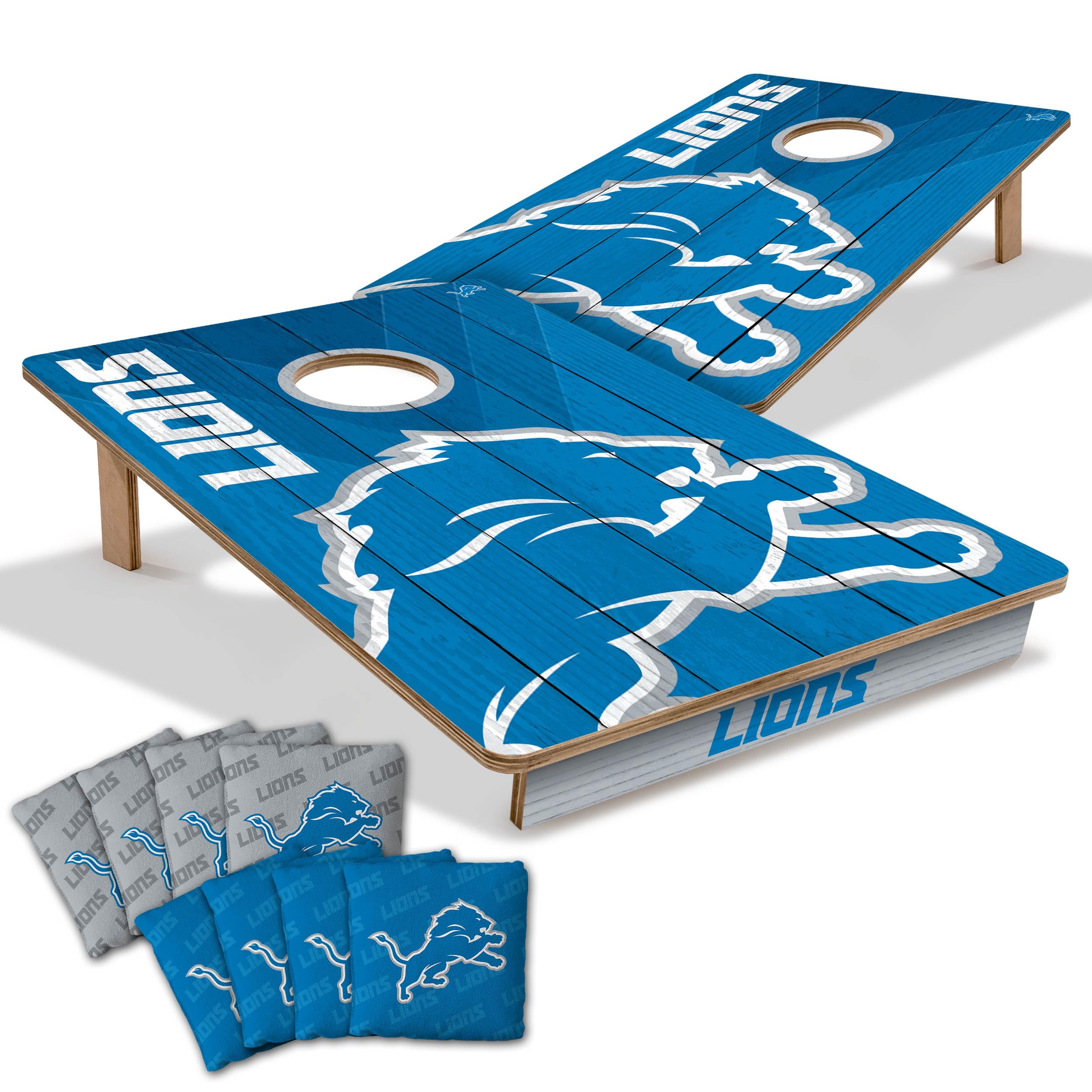 YouTheFan NFL 2’ x 3’ Wood Cornhole Game with Logo Bags