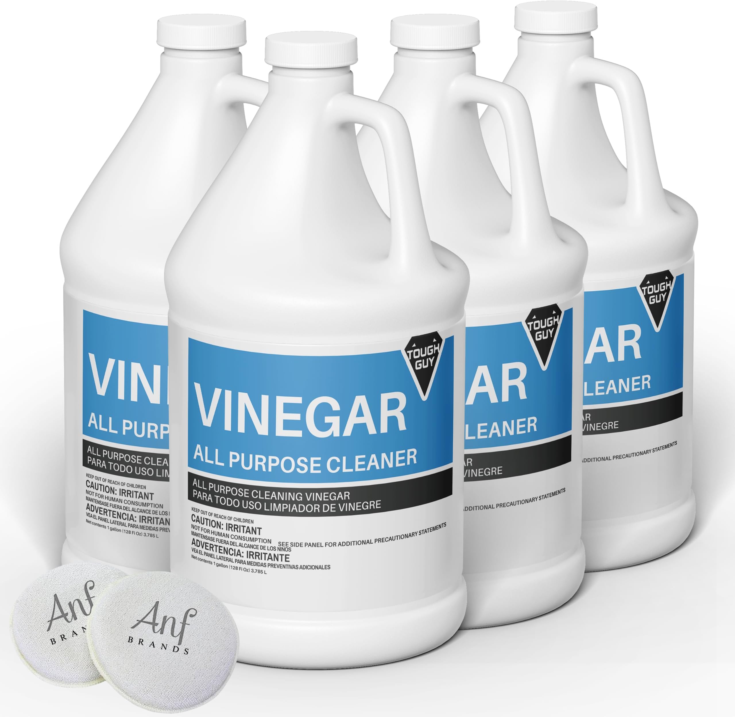 (4 Gallons) - Distilled White Cleaning Vinegar 6% Acidity - Multi-Purpose Household Surface Cleaner, Safe for Laundry