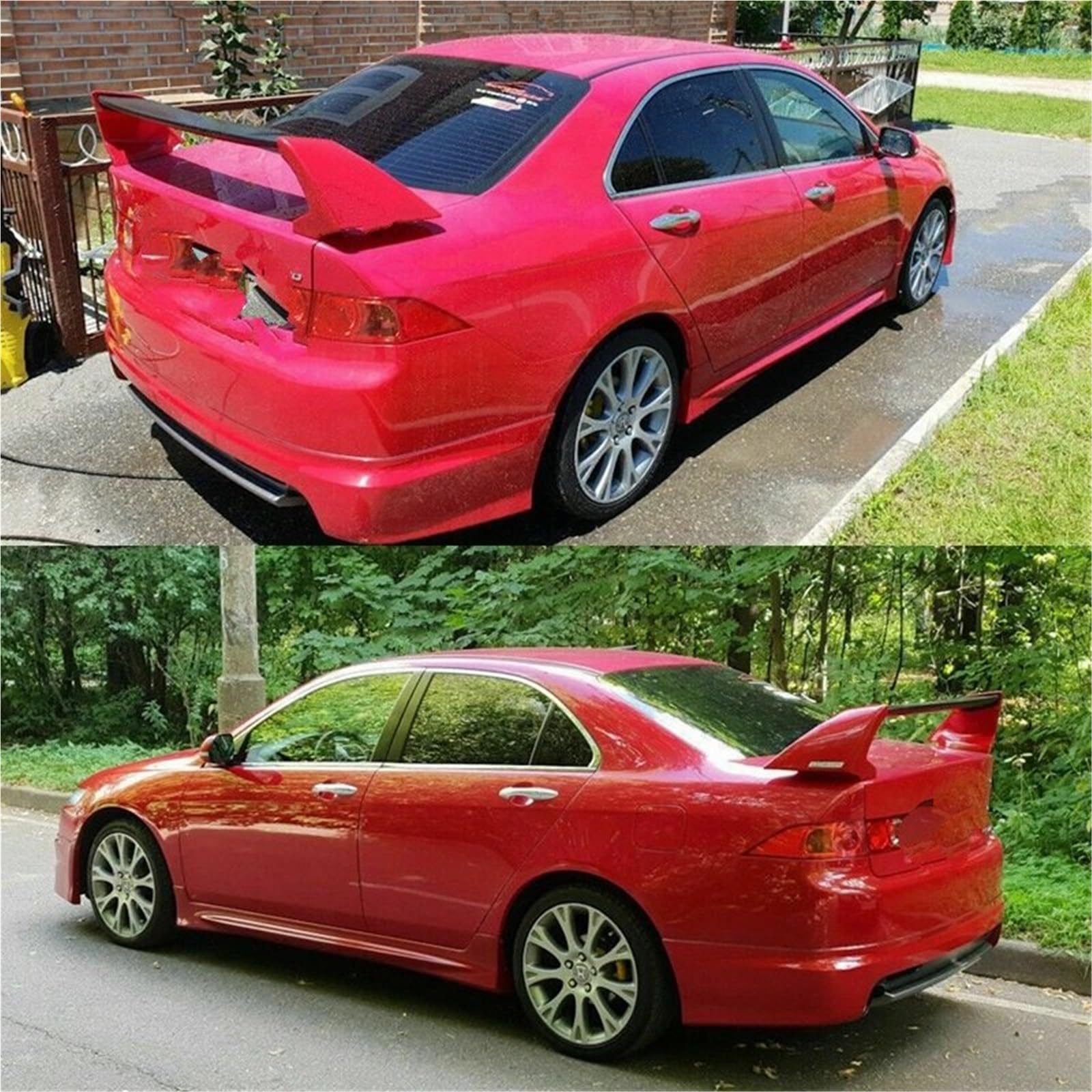 Spojlery tylne do samochodów Pasuje do Honda Accord ABS FD2 2008 2009 2010 2011 2012 2013 Spoiler Części Pokrywa bagażnika samochodu Tylne skrzydło Karoseria Spoiler(WHITE)