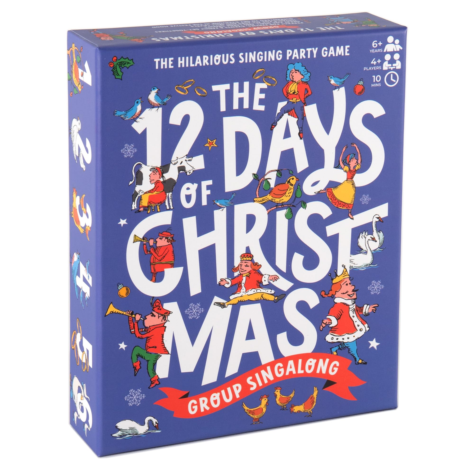 Kuckoo Games: The 12 Days of Christmas Group Singalong - the hilarious singing party game, Red and Green, 14.5 cm x 10 cm