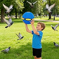 Vista 3 de Bola mágica que rebota, platillo volador mágico, juguete de doble forma libremente intercambiable con 6 luces, interacción entre padres e hijos