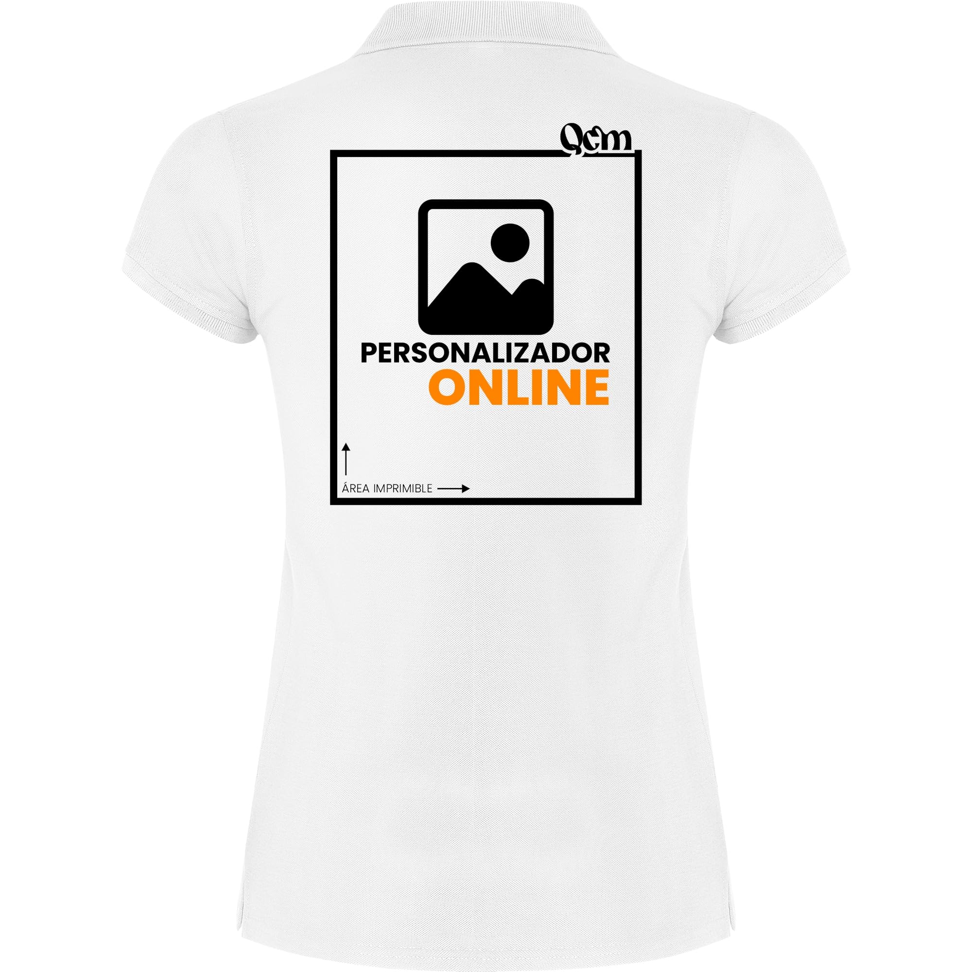 Polo Personalizado para Mujer | 100% Algodón Piqué 200G/M² | Manga Corta | Personaliza con Tu Texto O Logo para Trabajo O Eventos