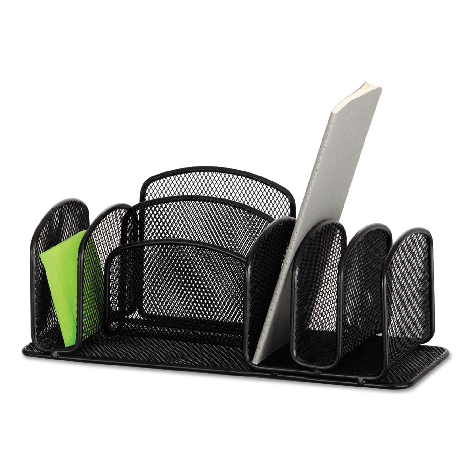 Safco Products 3251BL Onyx Mesh Deluxe Desktop Organizer schwarz