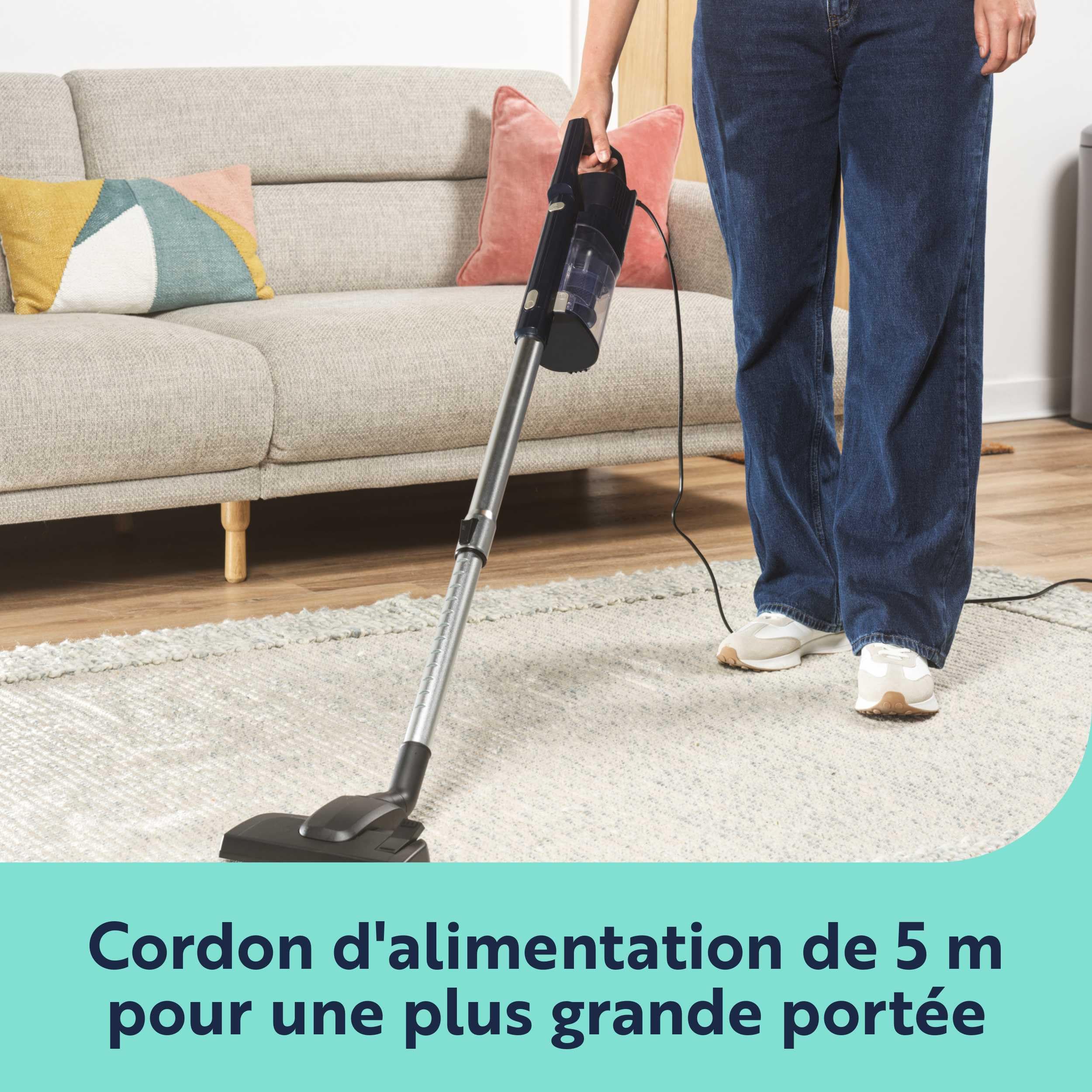 Beldray SwiftAir Aspirateur Balai et à Main Filaire 600 W