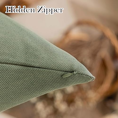 Miniatura 9 de Demetex Juego de 4 fundas decorativas para cojines de exteriores, impermeables, de 20 x 20 pulgadas, para muebles de patio y jardín, 20 x 20