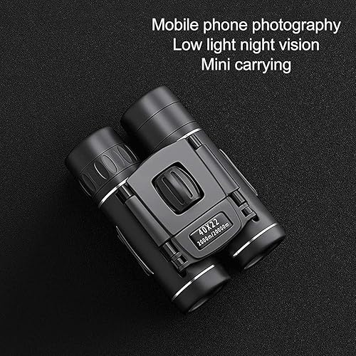Miniatura 7 de Potentes prismáticos HD 40x22 con revestimiento multicapa y lente objetivo de gran apertura. Diseño plegable mini, ligero, cómodo, agarre