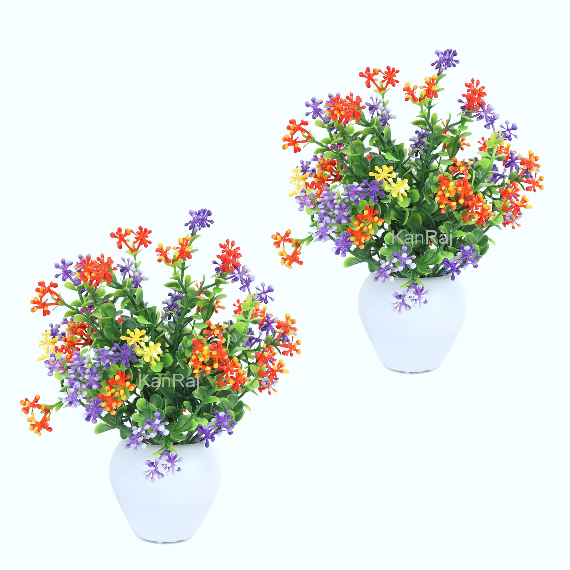 KanRaj ® Artificial Plants for Home Decor & Showcase Decoration Items Different Flowers with Pot Fake Plant for Brightening Up Any Space (Multicolor)(13 CM) (B0CJ5QLLKQ) Amazon Price History, Amazon Price Tracker