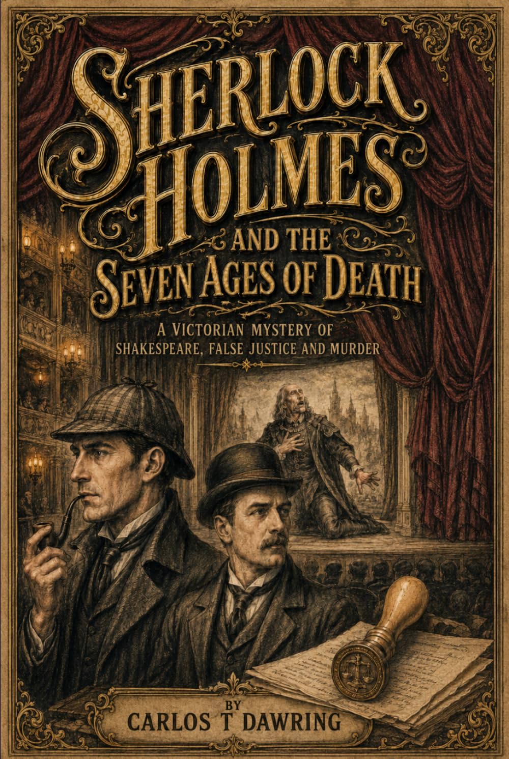 Sherlock Holmes and the Seven Ages of Death: A Victorian Mystery of Shakespeare, False Justice and Murder (The Carlos T Dawring Victorian Murder Mysteries)