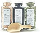 LIVE BY BEING Bath Salt Spa Gift Set Collection – All-Natural, Vegan, Handmade, Organic Essential Oils for Muscle Aches, Mineral Rich Skin Hydration, Calming Relaxation & Restful Sleep