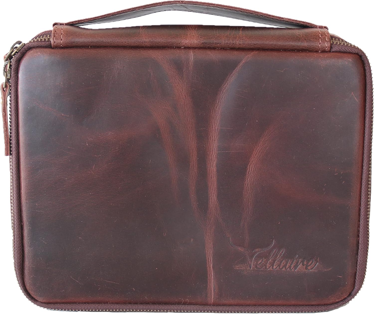 Leather Toiletry Bag for Men, Travel Organizer Toiletry Bag (4 Antique Brown)