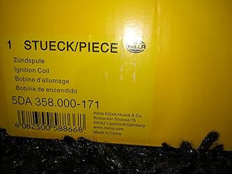 HELLA Zündspule 5DA 358 000-121 - 12V 4-polig Geschraubt