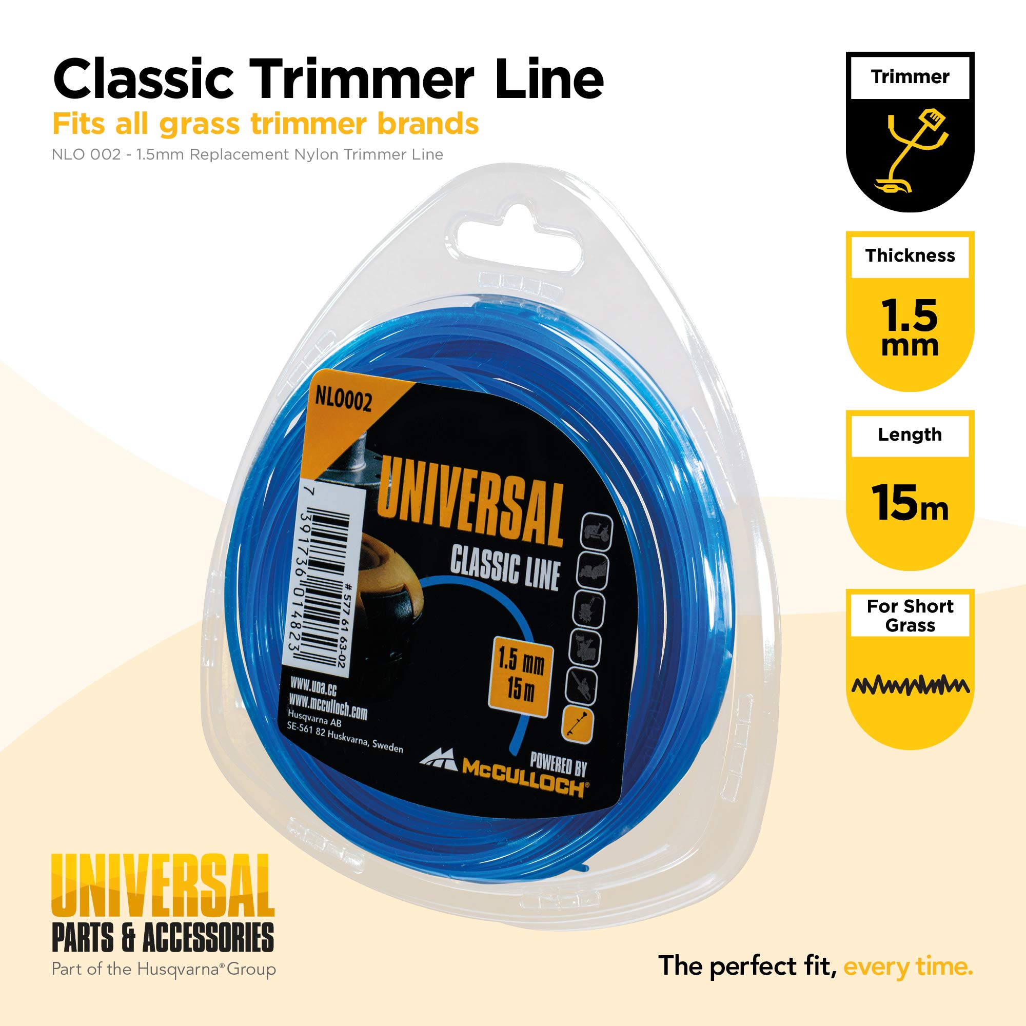 Filo Di Taglio Per Tagliabordi McCulloch - Nylon Resistente 15m, Ø 2.0mm, Ricambio Universale Per Decespugliatori - Foto 12