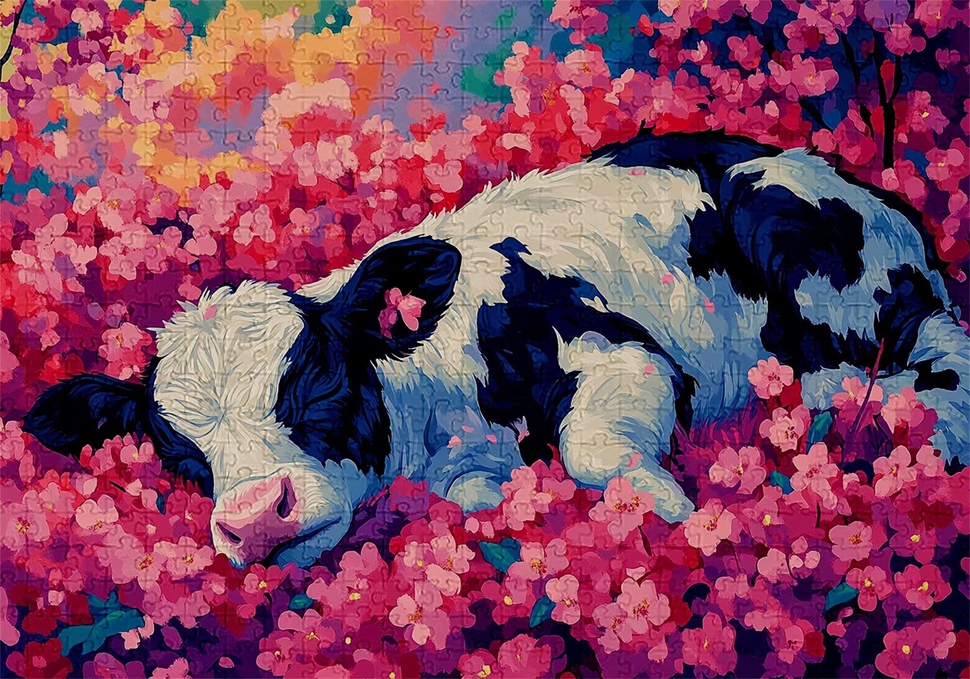Puzzle 3000 elementów wołowina dla dorosłych kwiaty 122 x 81 cm unikalne rzemiosło klasyczne 3D drewniana układanka do rodzinnych gier aktywnych, układanka do samodzielnego wykonania nawet do