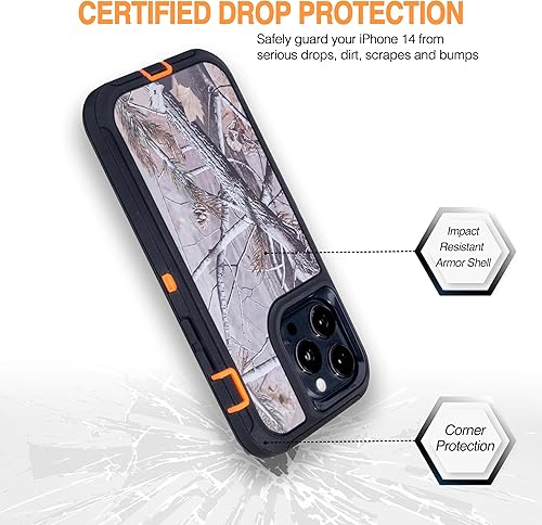 Miniatura 8 de WallSkiN Funda para iPhone 13 Pro (6.1 pulgadas) con 2 protectores de pantalla  Resistente de cuerpo completo de grado militar protección contra